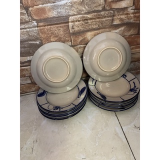 com bo 2 dĩa cua gốm cao lanh 2đủ size