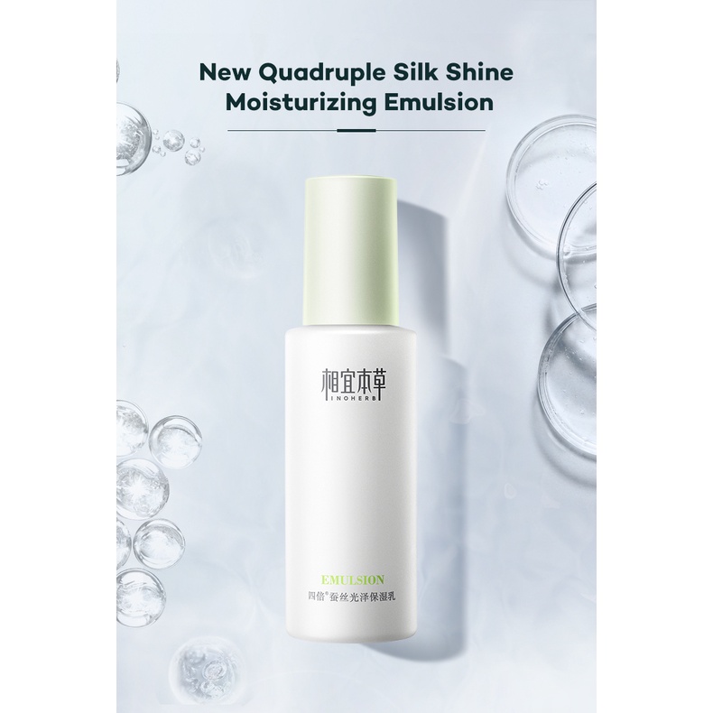 Tinh chất dưỡng ẩm INOHERB Quadruple Silk Shine Moisturizing Emulsion 20g chống khô da