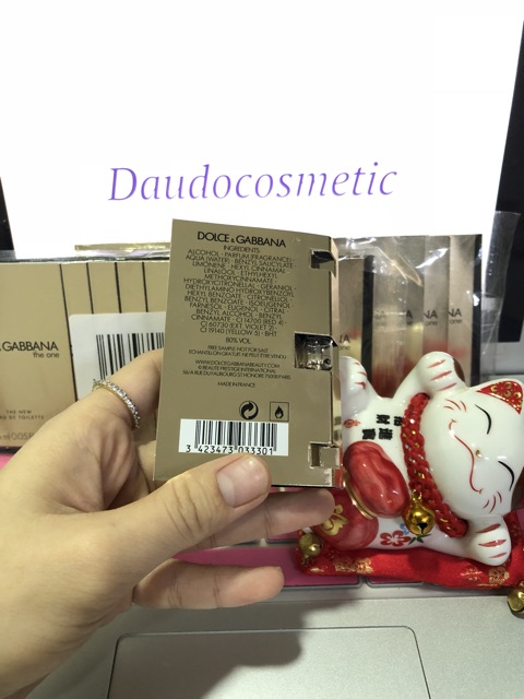 [vial] Nước hoa Dolce & Gabbana The One D&G The One Vàng EDP 2ml | BigBuy360 - bigbuy360.vn