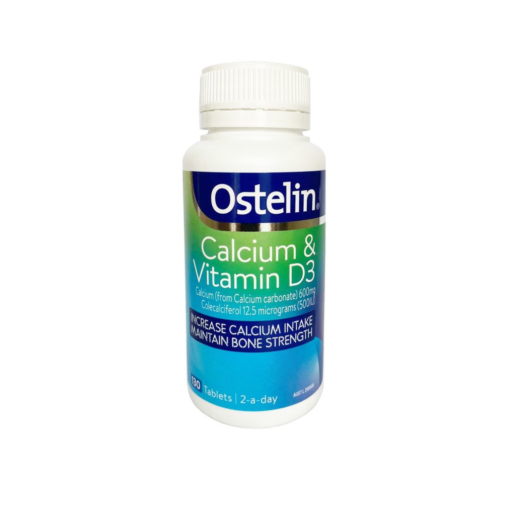 Canxi Ostelin Calcium &amp; Vitamin D3 Của Úc, 130 viên