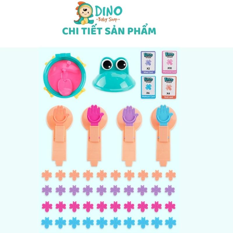 Đồ chơi ếch ham ăn Frog game xoay 360 độ tăng cường vận động thông minh cho bé DiNo