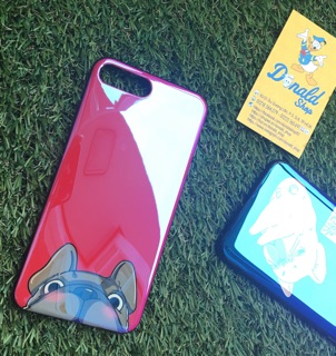 Ốp dẻo xà cừ chó Bull iphone 6 plus / 7 plus / 8 plus