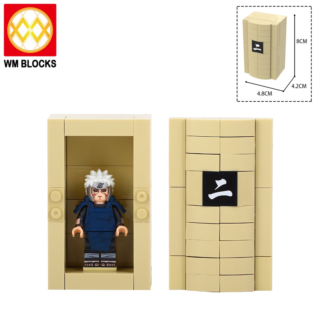 Naruto Reincarnated Coffin 4 Bên thứ ba MOC Khối xây dựng Lego nhỏ Đồ chơi Hình dán Minifigure