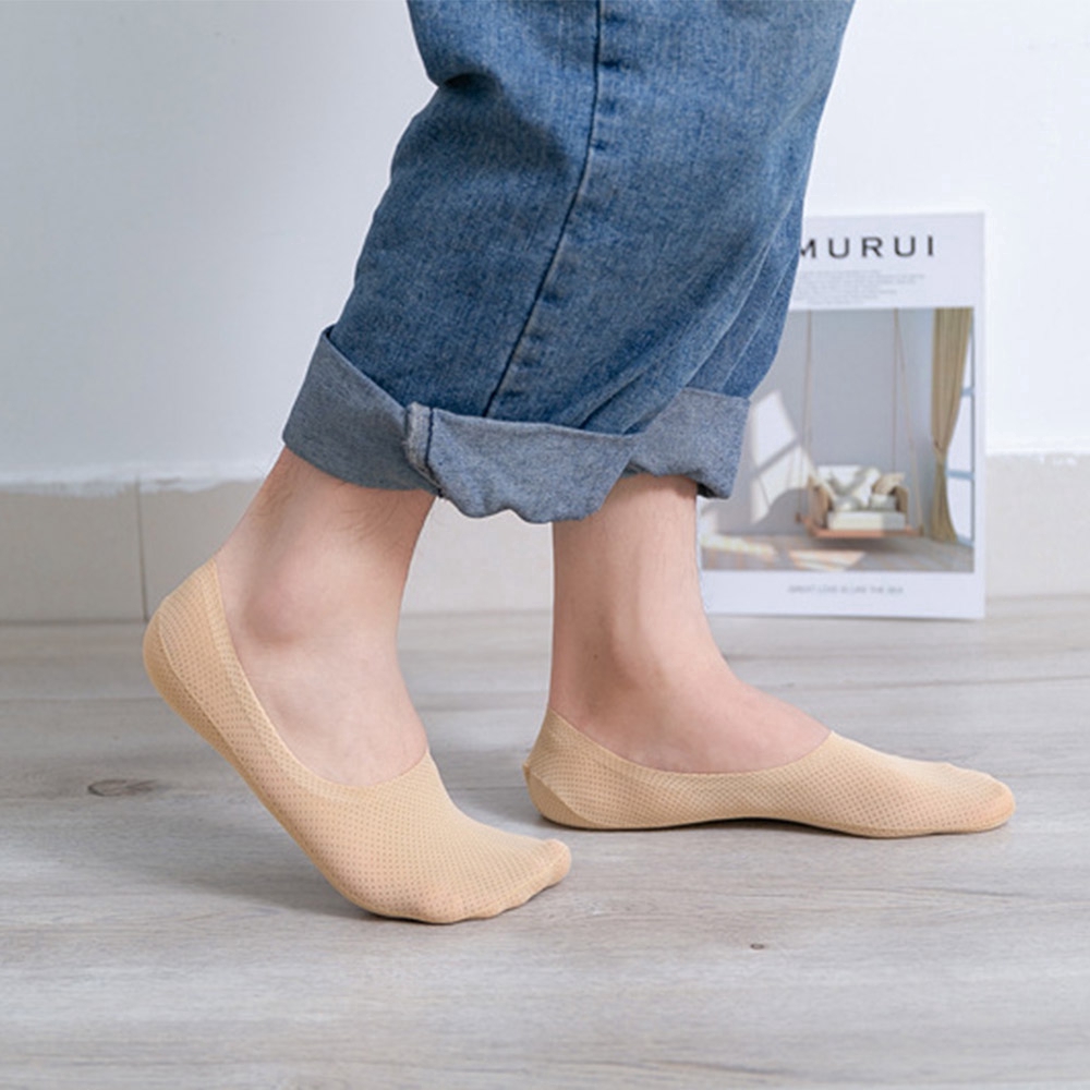 Vớ lưới cotton mỏng thoáng khí chống trượt cho nam nữ