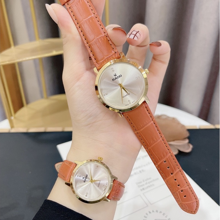 Đồng hồ đôi nam nữ đẹp ,dây da mặt tròn ,hợp thời trang đeo tay thời trang ,hàng chính hãng cao cấp Authentic