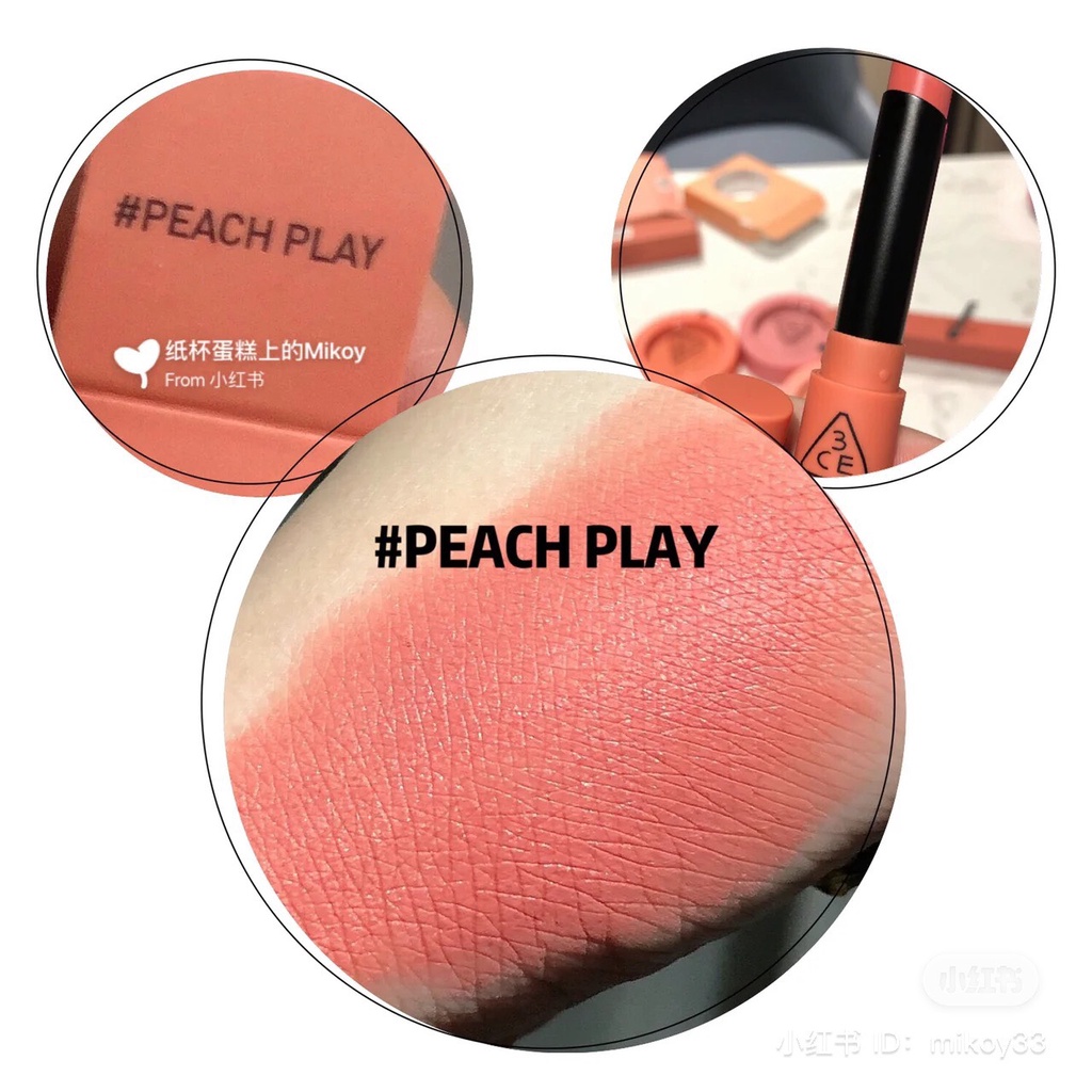 Son Thỏi 3ce Slim Velvet Lip Color 3.2g- Thỏi Tròn