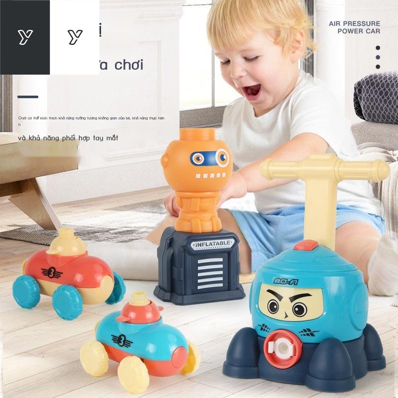 ✐△Douyin cùng một đồ chơi khí động học trẻ em bay cậu bé và cô gái câu đố bé đẩy loại xe bóng bay vui nhộn