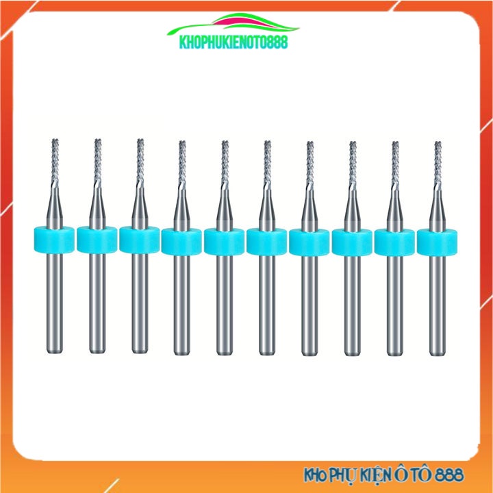 1 mũi phay ngón CNC kích thước tùy chọn 1.2mm, 1.5mm, 2mm, 2.5mm, 3mm