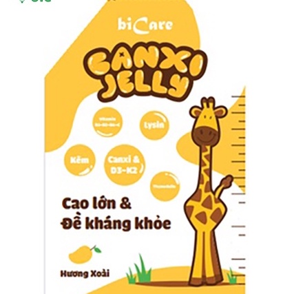 Thạch dinh dưỡng CANXI JELLY Bicare tăng chiều cao, tăng sức đề kháng, ăn ngon cho bé