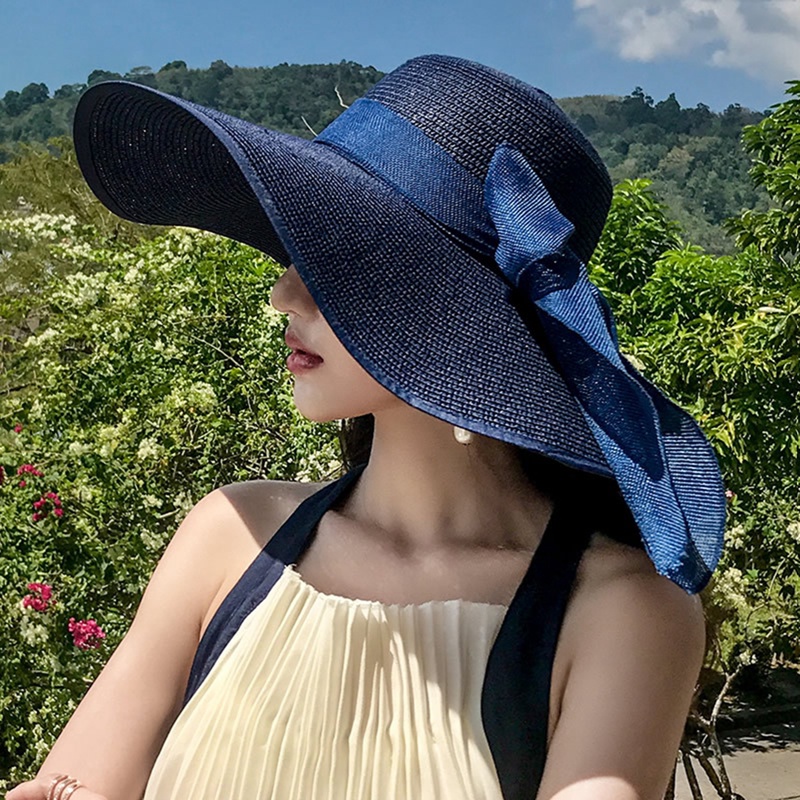 Nón Cối Rộng Vành Thời Trang Đi Biển Mùa Hè Cho Nữ