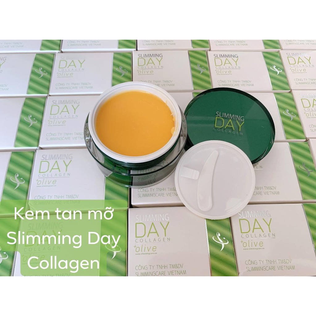 Kem Tan Mỡ Bụng Slimming Day Collagen Olive Thế Hệ Mới An Toàn cho Mẹ sau sinh cho con bú