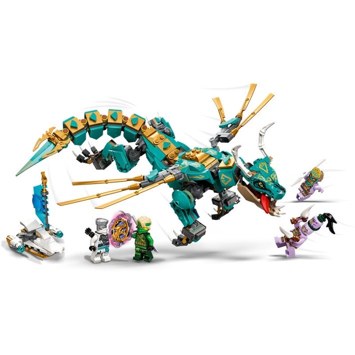 Lắp ráp xếp hình Ninjago 71746 76081 : Rồng thần Jungle của Lloyd 499 chi tiết