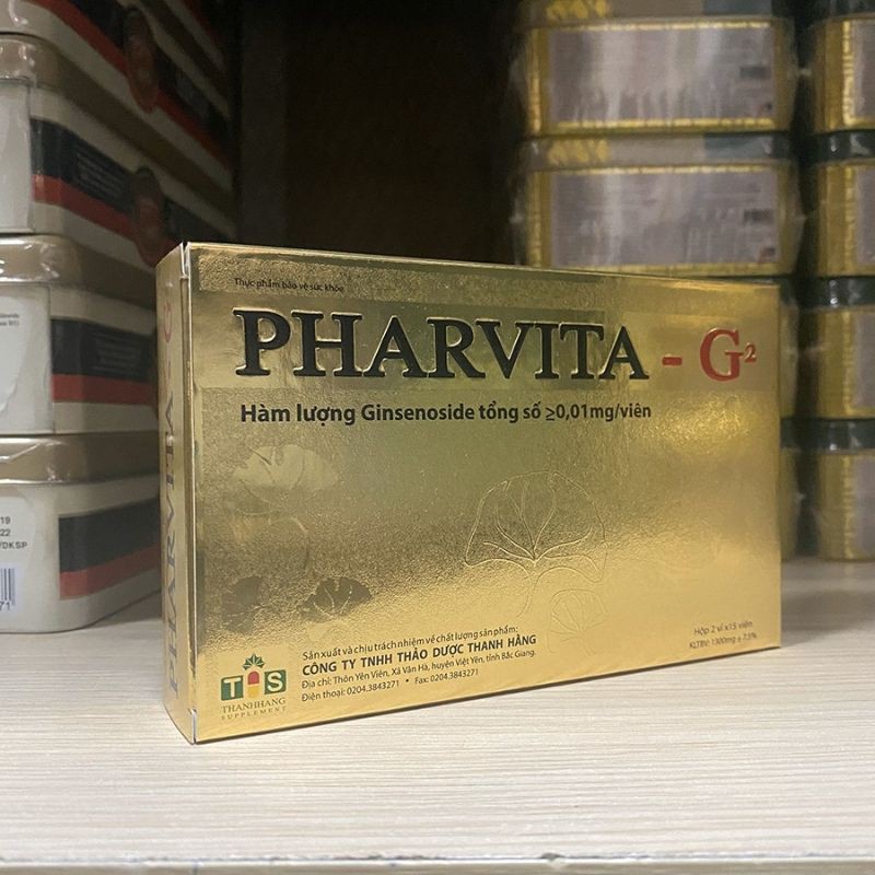 Viên Bồi Bổ Cơ Thể PHARVITA PLUS G2- Hộp 2 Vỉ x 15 Viên