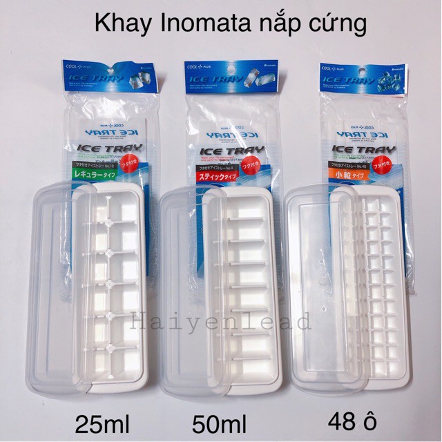 Khay Trữ Đông ICETRAY Có Nắp Đậy - Khay Đựng Đồ Ăn Dặm Cho Bé ☘Freeship☘ Hàng Nội Địa Nhật