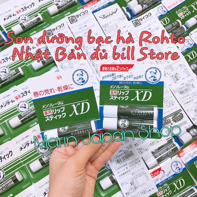 (Đủ bill,chuẩn store Nhật) Son dưỡng bạc hà Omi ,Rohto Nhật Bản | BigBuy360 - bigbuy360.vn