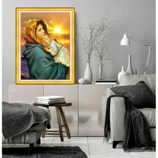 Tranh đính đá Đức Mẹ VS460 (50x66cm)