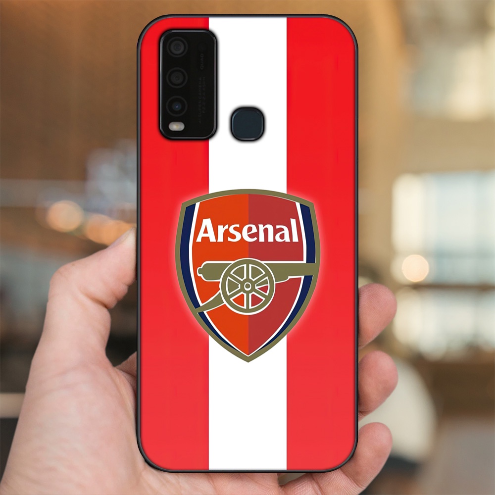 Ốp lưng Vivo Y30, Y50 viền đen in hình Arsenal FC