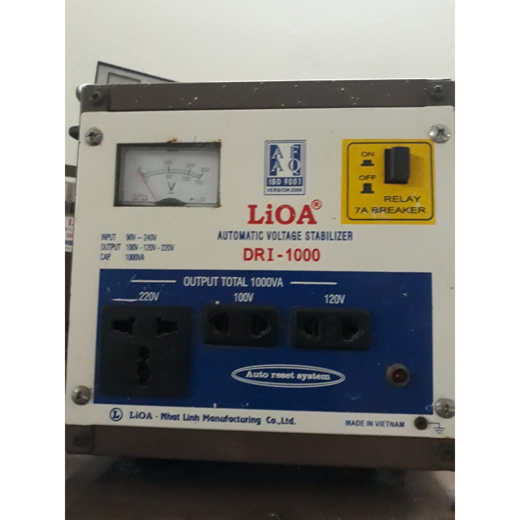Ổn áp lioa 1kw giải 150-250v
