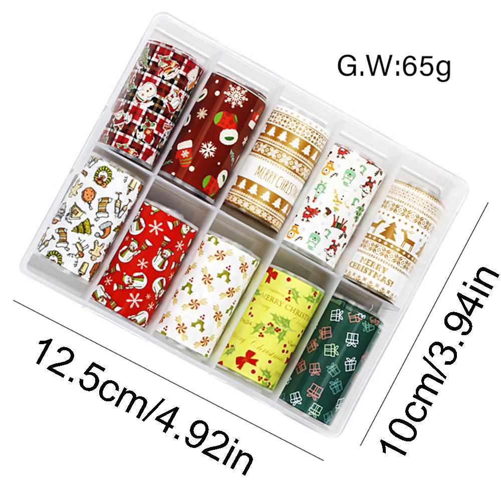 Sticker Dán Móng Toàn Diện Họa Tiết Halloween Giáng Sinh 3D