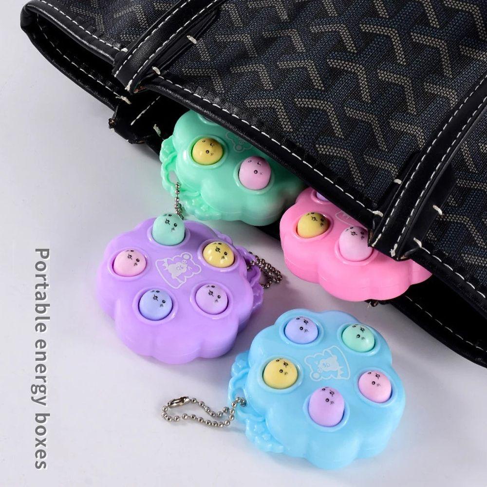 IVORY Móc Khóa Hình Con Quay Gopher Fidget Spinner Hoạt Hình Sáng Tạo