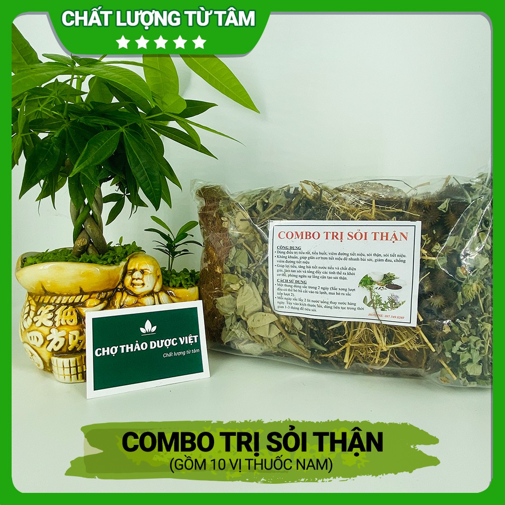 Combo Trị Sỏi Thận, Sỏi Tiết Niệu, Tiểu Rắt, Tiểu Buốt (1 Set Dùng Trong 2 Ngày)