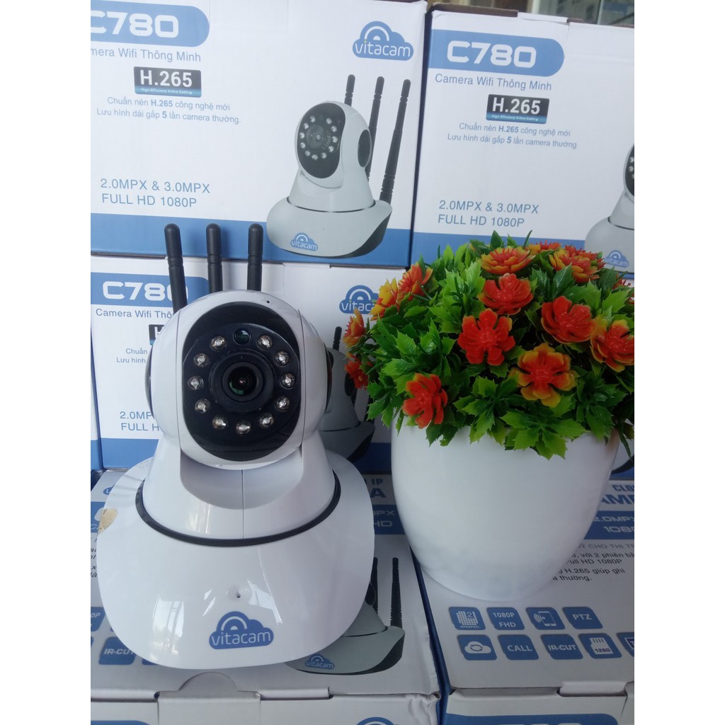 CAMERA VITACAM C780 - 3.0MPX - 3 RÂU WIFI CHÍNH HÃNG.