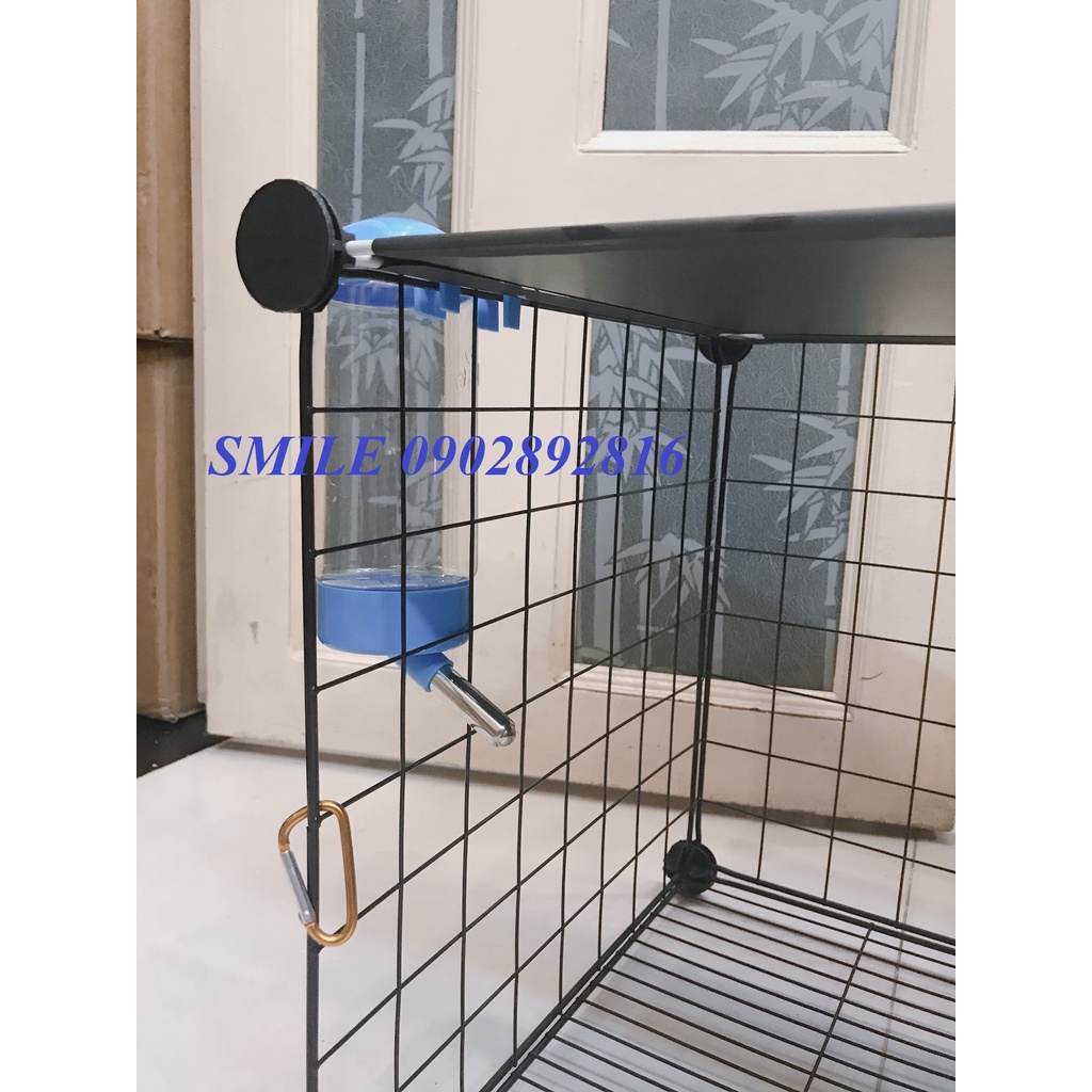 {ẢNH THỰC TẾ} TẶNG KÈM BÌNH NƯỚC, COMBO CHUỒNG 2 Ô LƯỚI GHÉP ĐA NĂNG CHO THÚ CƯNG CHÓ, MÈO TIỆN LỢI