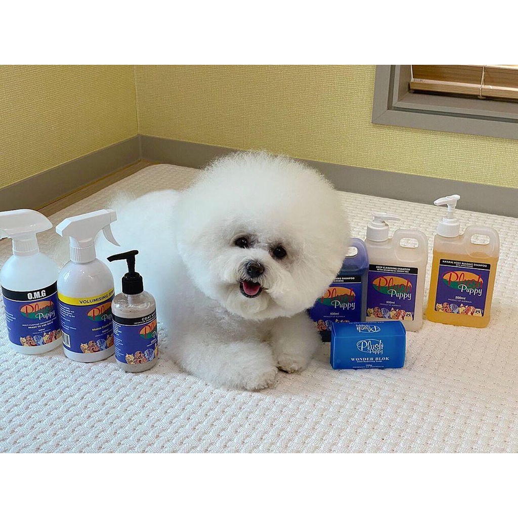 Sữa tắm chó mèo PLUSH PUPPY tinh chất lúa mỳ giúp bông lông - Natural Body Building Shampoo with Wheatgerm