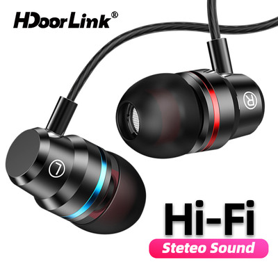 Tai Nghe Nhét Tai Hdoorlink Với Mic Dùng Để Chơi Game Điện Thoại Có Dây Giắc Cắm 3.5mm