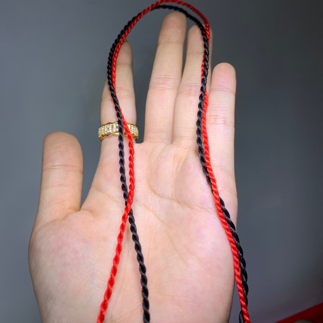Dây dù đen- đỏ