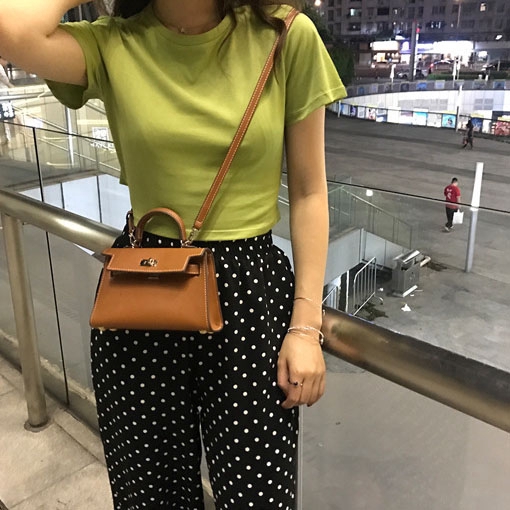 2pcs/women Wave point loose long pants + sexy short sleeve T-shirt | BigBuy360 - bigbuy360.vn