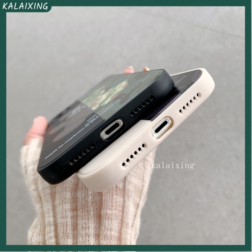 Ốp Điện Thoại Vuông Họa Tiết Rằn Ri Hình Gấu Cho iPhone 13 mini 13 12 11 ProMax Xs Max 7Plus 8Plus