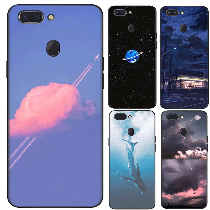 Ốp điện thoại mềm hình trời sao cho OPPO R9S R11 R15 R17 A1K A5 2020 A9 2020 R15 Por R11S R17 Pro