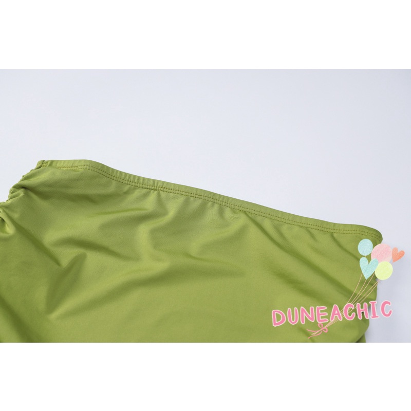 DUNEA Set Áo Ống Kèm Chân Váy Ngắn Xếp Ly Quyến Rũ Dành Cho Nữ