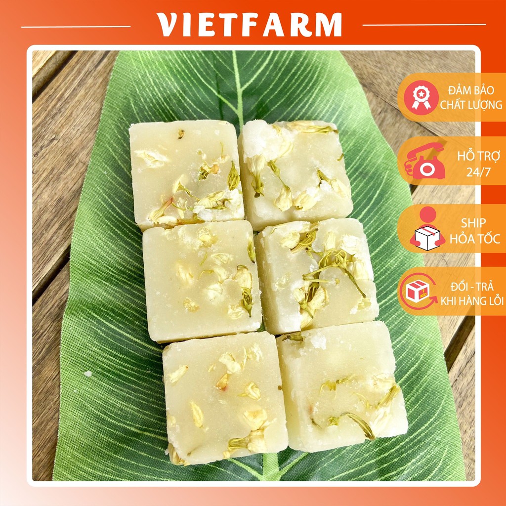 Trà Hoa Nhài Đường Phèn Mật Ong - Điều Hòa Lưu Thông Máu, Giảm Stress - Túi 200g - Vietfarm