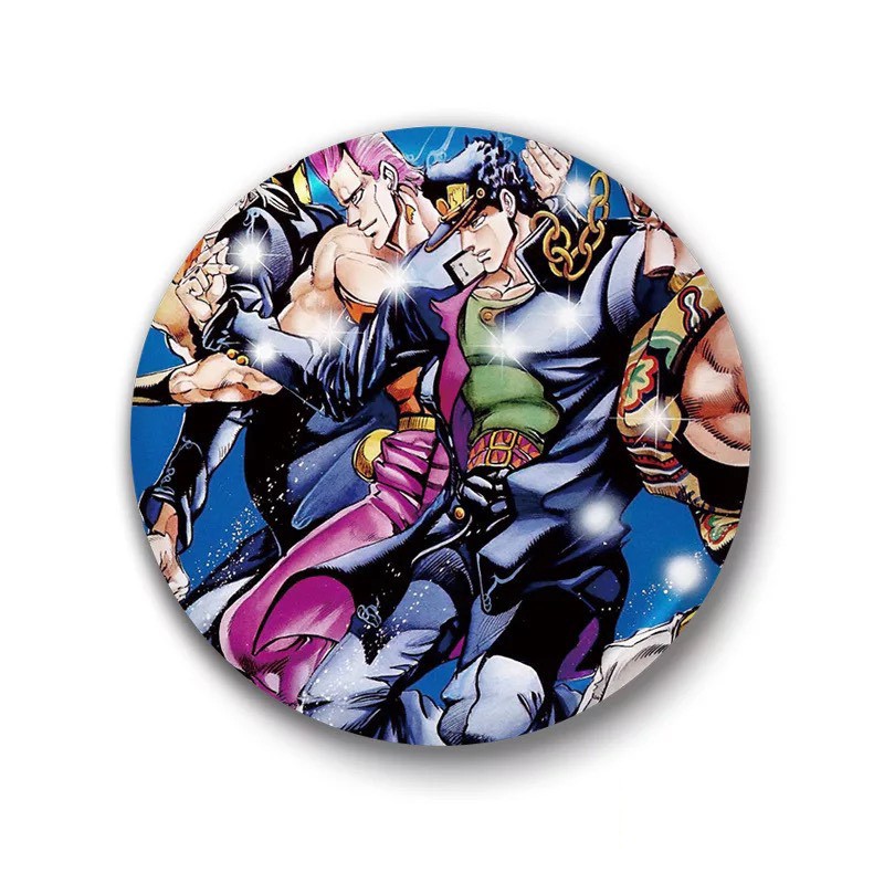 ( 1 CHIẾC ) Huy hiệu cài áo in hình Cuộc Phiêu Lưu Bí Ẩn - Jojo's Bizarre Adventure phụ kiện cài áo