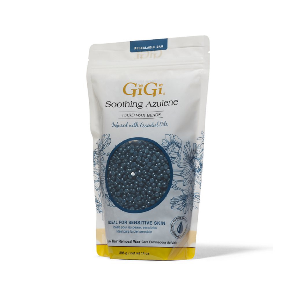 Viên Hạt Wax GiGi Soothing Azulene Wax Beads Dạng Hạt , Dành Cho Da Nhạy Cảm, Không Dùng Giấy