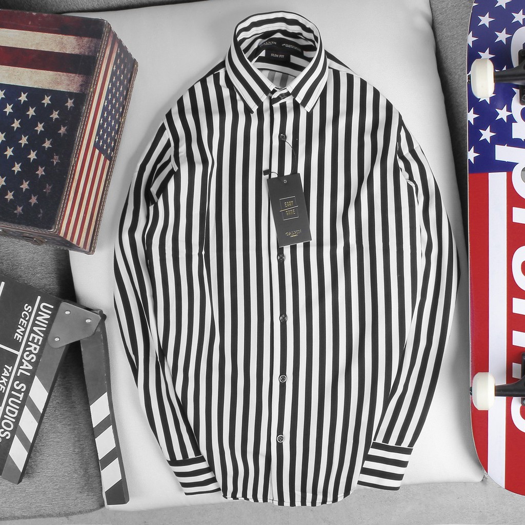 Sơ mi nam Galvin cotton kẻ dọc 6 màu , áo sơ mi công sở co giãn - Leo Vatino | BigBuy360 - bigbuy360.vn