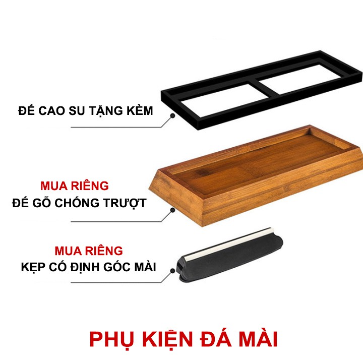 Đá Mài Dao Nhật Bản 2 Mặt Siêu Sắc Độ Mịn 1000 Đến 8000 Dụng Cụ Mài Dao Kéo Chuyên Nghiệp