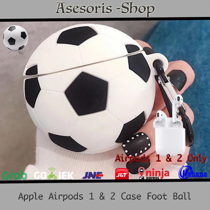 Vỏ Bảo Vệ Hộp Đựng Tai Nghe Airpods Hình Quả Bóng Đá Xinh Xắn