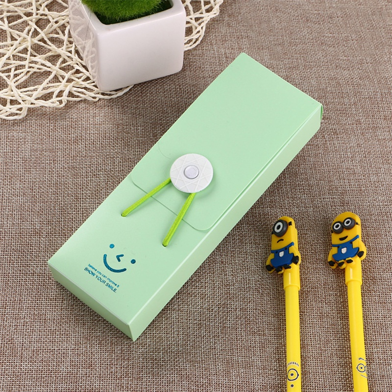 1 Hộp Đựng Bút Chì Dạng Trượt Bán Trong Bằng Nhựa Poly Khóa Nút Nhiều Màu Sắc Cho Văn Phòng Tốt Hơn