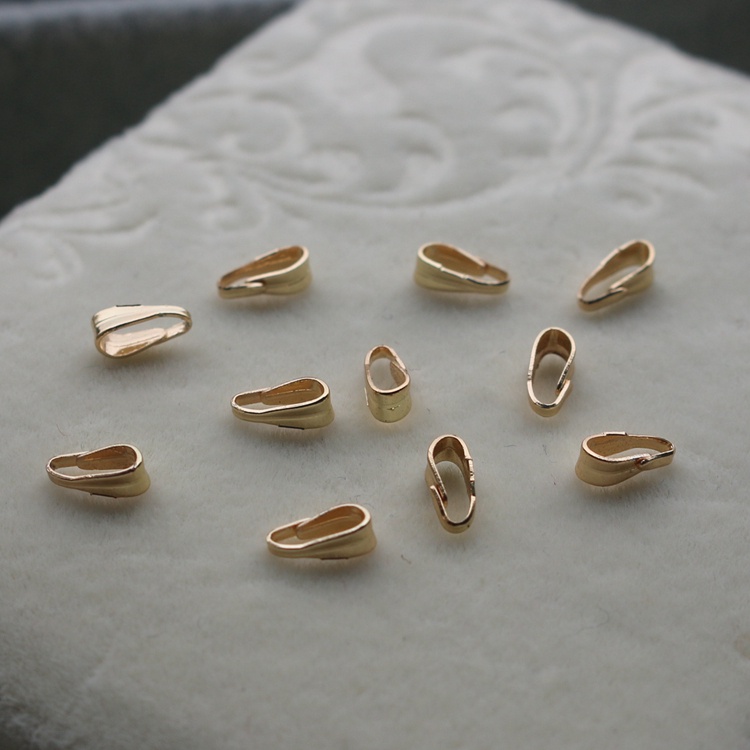 Set 10 Móc Cài Hạt Dưa 14K Màu Vàng Đồng Dùng Tự Làm Trang Sức diy