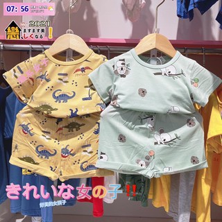 Bộ cotton lạnh xuất hàn size nhí và nhỡ cho bé trai và bé gái