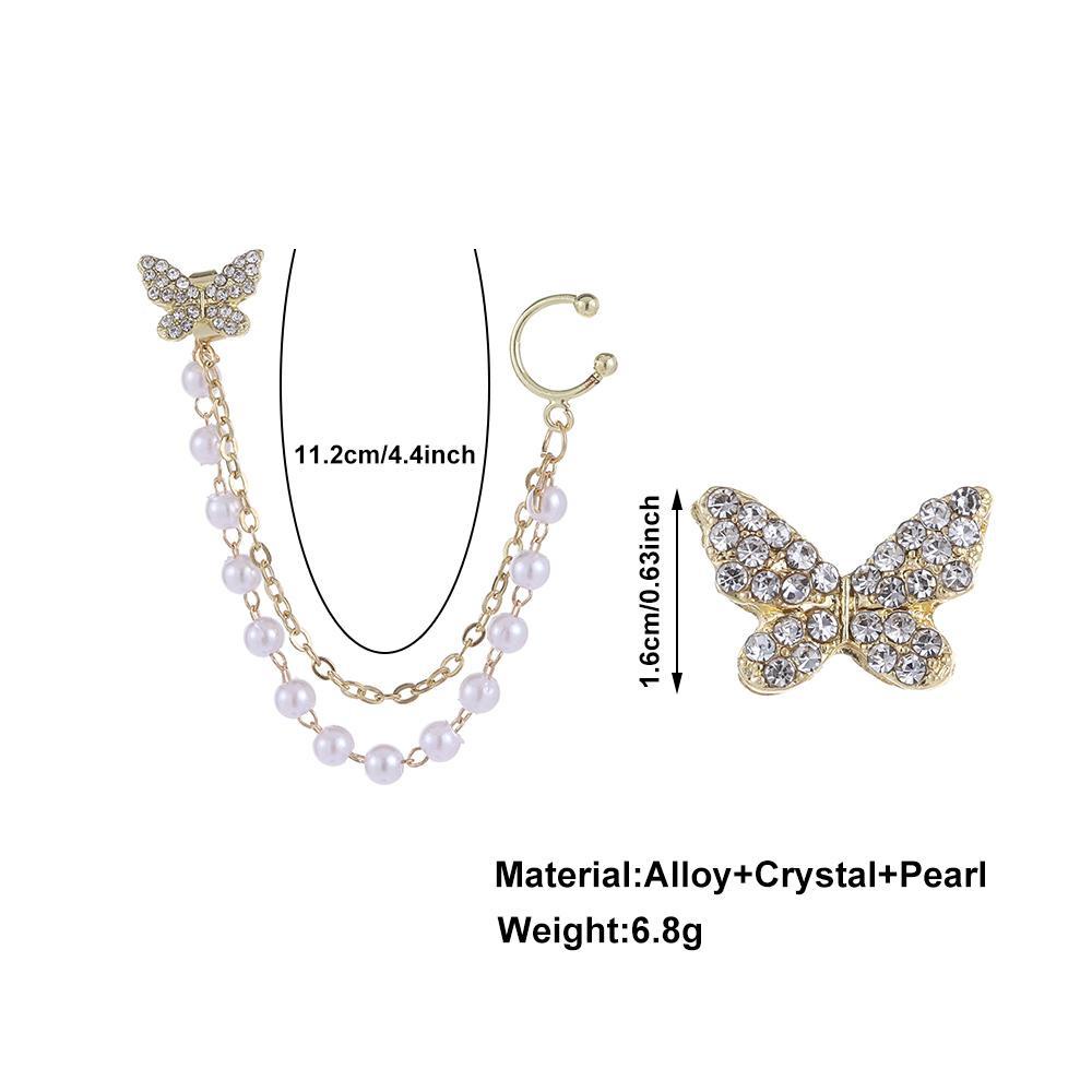 Bông Tai Dáng Dài Hình Bướm Thời Trang Xinh Xắn Cho Nữ