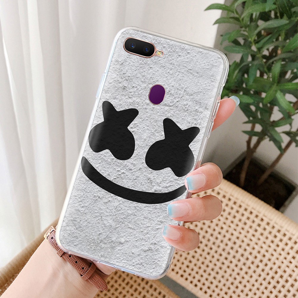 Ốp điện thoại TPU mềm họa tiết Marshmello DJ cho iPhone 11 12 Mini X XS XR Pro Max