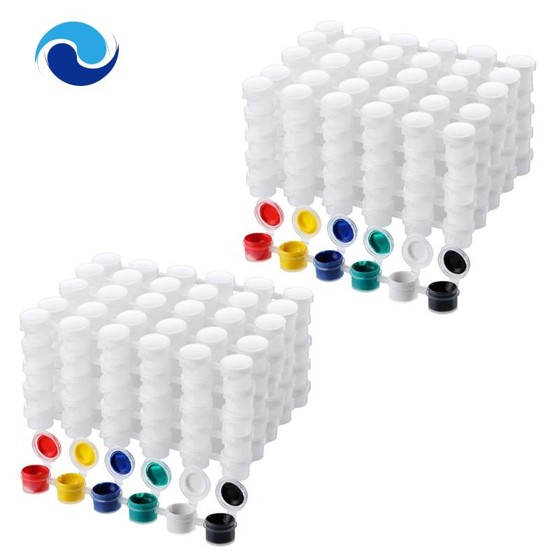 Bộ 100 Cốc Trong Suốt Dùng Đựng Màu Vẽ 3Ml/ 0.1 Oz