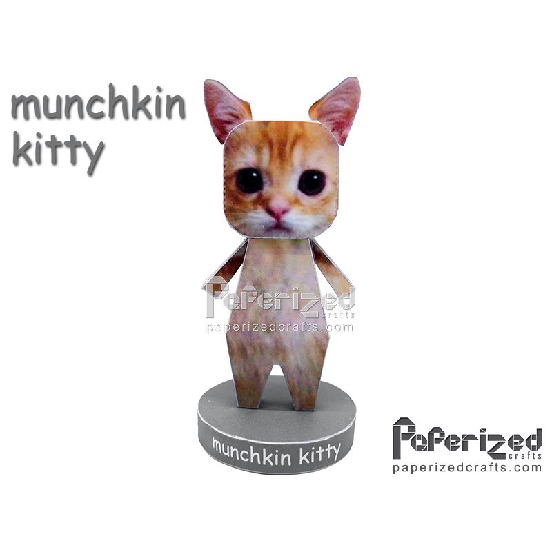 Mô hình giấy mèo Munchkin