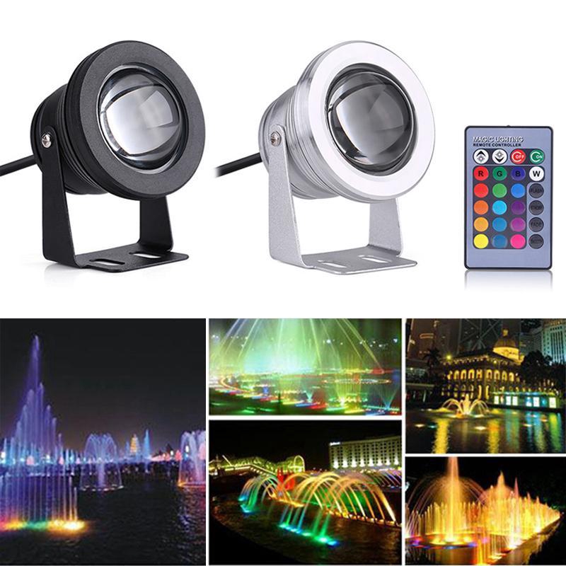 1 Đèn LED 10W 12V RGB Chống Nước Trang Trí Hồ Cá