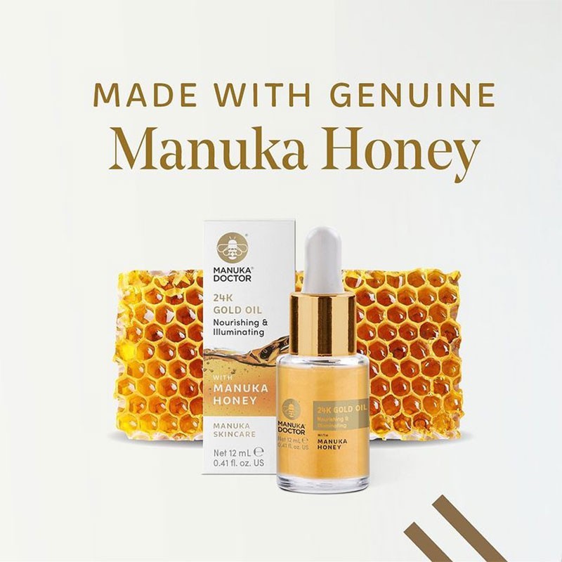 Dầu dưỡng da mặt vàng 24K Manuka Doctor 24K Gold Face Oil 12ml - UK (Anh Quốc) | BigBuy360 - bigbuy360.vn