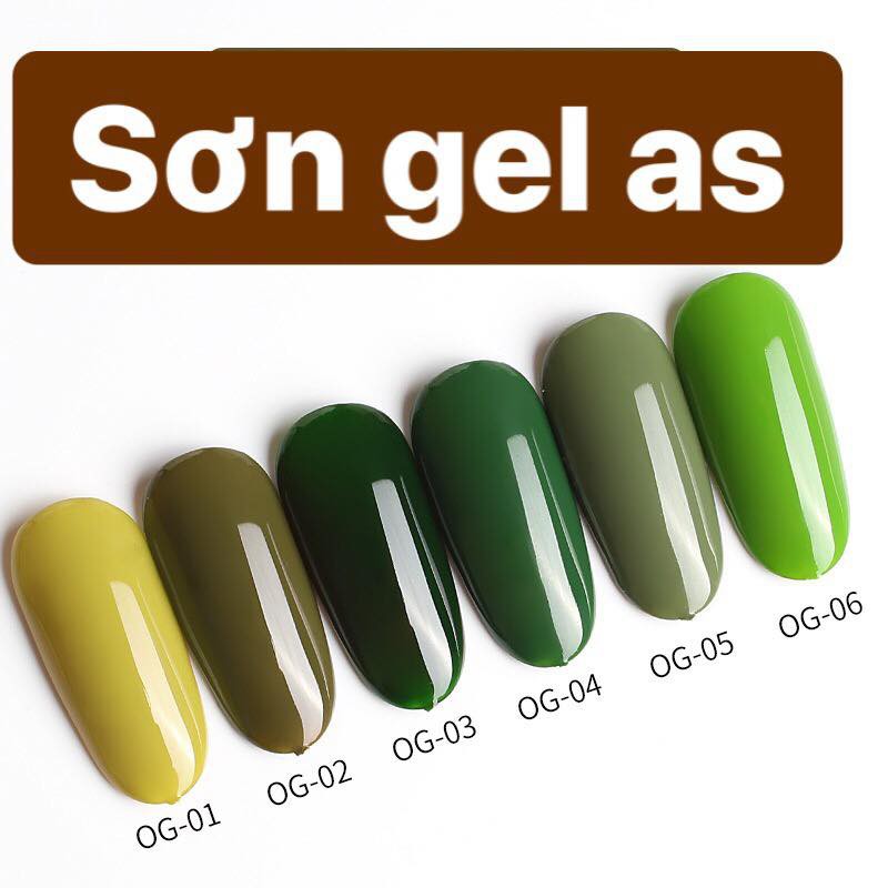 Sơn gel as XANH- (mã OG)